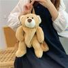 Lovely Cartoon Brown Bear Backpack Children Cute Plush Toy Kawaii School Bag Kindergarten Girls Boys Birthday Festival Gift