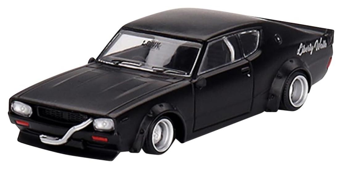 

MINI GT 164 Nissan Skyline Kenmeri Liberty Walk Матово-черный Готовый продукт