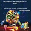 87 PCS Magnetic Tiles Set, 3D Magnetic Building Blocks STEM Educational Toys with Light-Up Tiles, Construction Toys for Boys Girls Kids Ages 3+