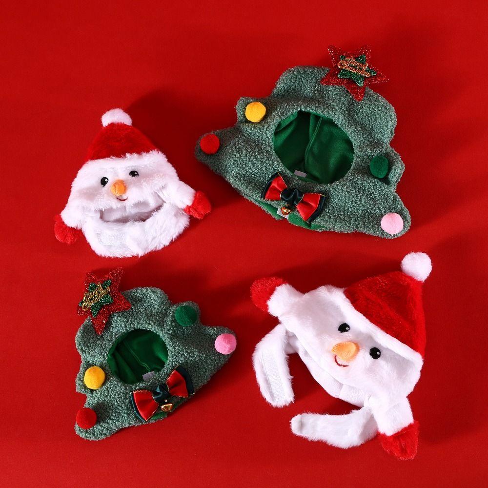 Soft Cat Santa Hat Comfortable Pet Christmas Snowman Hat Dog Christmas Hat  Christmas