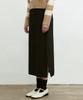 Nigaennikol H-Line Slit Skirt_Black