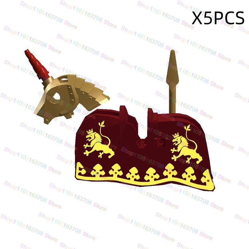 High-Quality Moc High-Quality Medeival High-Quality Knights High-Quality Figures High-Quality Horse High-Quality Saddle High-Quality Mount