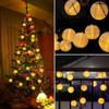 6.5M 30LED Waterproof Lantern Solar String Fairy Light Outdoor Solar Patio Lamp Christmas Garland for Wedding Party Garden Decor
