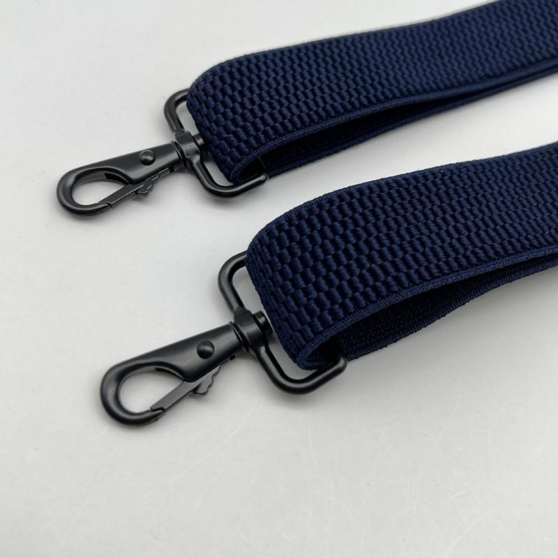 Stylish Classical Suspenders Adjustable Suspenders Elastic Chain Metal Clip Dark Elastic Belt for Wedding Business Wear
