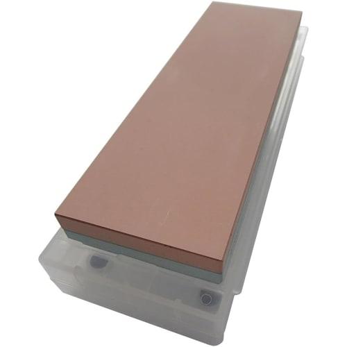 

NANIWA Professional Whetstones, Goken Kira Twin (Set of 2), #1000 & #3000, with Sharpening Stand and Storage Case, 210 x 70 x 10mm, NW-1030