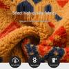 Men's Retro Ethnic Style Patchwork Fleece Hoodie - Warm Winter Cardigan Jacket