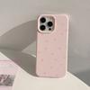 Simple Full Screen Pink Heart Phone Case For iPhone 11 12 13 14 15 16 17 Pro Max 16 Plus Shockproof Bumper Soft Silicone Cover