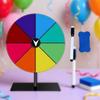 Tabletop Prizes Turntable Wheel Multipurpose Reusable with Marker Pen & Eraser Board for Pub