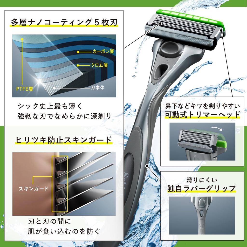 Schick Hydro Sensitive Skin Razor Holder 3 for Men Shaving Razor (Body + Blades) -