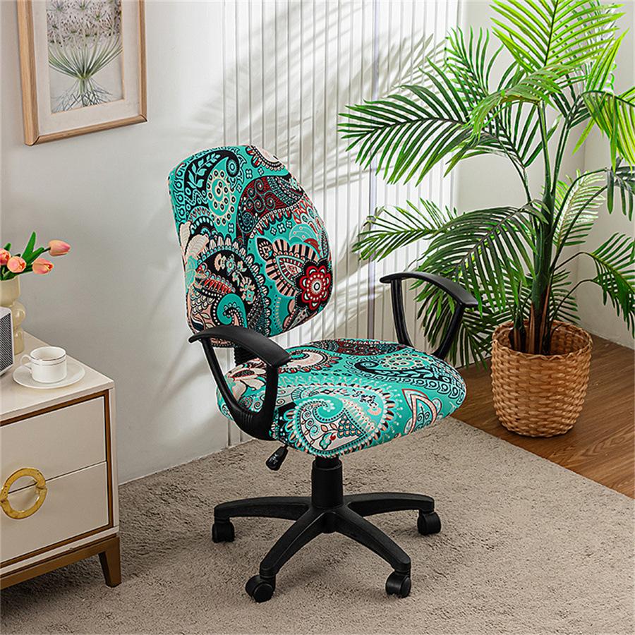Elastic Split Chair Cover Office Lift Swivel Chair Cover Household Split Computer Chair Cover Non-Slip Seat