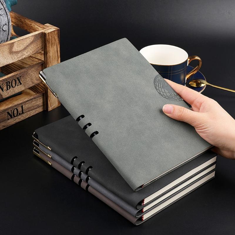 Agenda Organizer Hardcover Note Book Office School Supply PU Leather A5 Notebook Notepad Diary Business Journal Planner