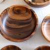 Household Round Wooden Fruit Salad Bowl Dinnerware Basin Container Kitchen Tool Tableware Beech Bowl