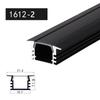 0.5m/1m 2-20pcs Black LED Aluminum Profile V/U/YW Style For 5050 5630 Strip Light Channel Black Cover Cabinet Closet Bar Lamp