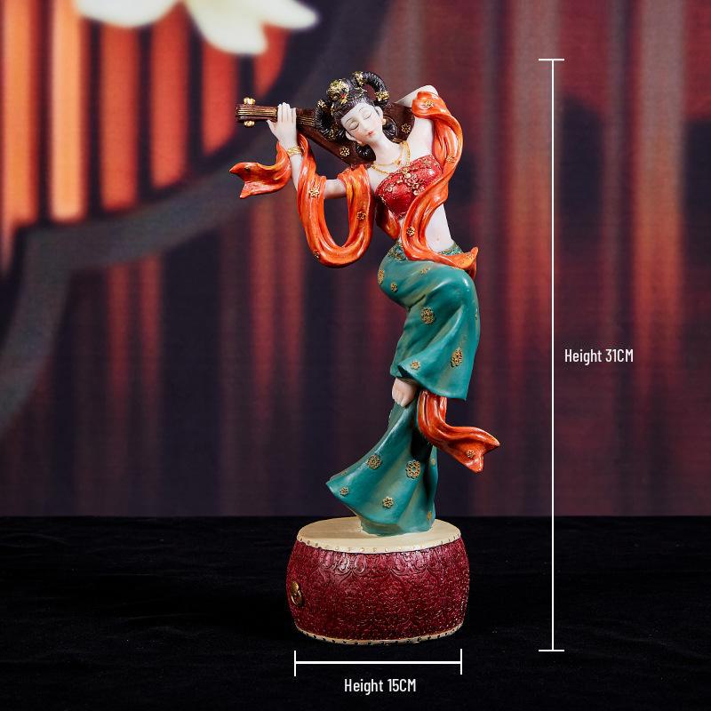 Elegant Retro Chinese Art Decor: Ladies' Ancient Figures for Living Room and Porch