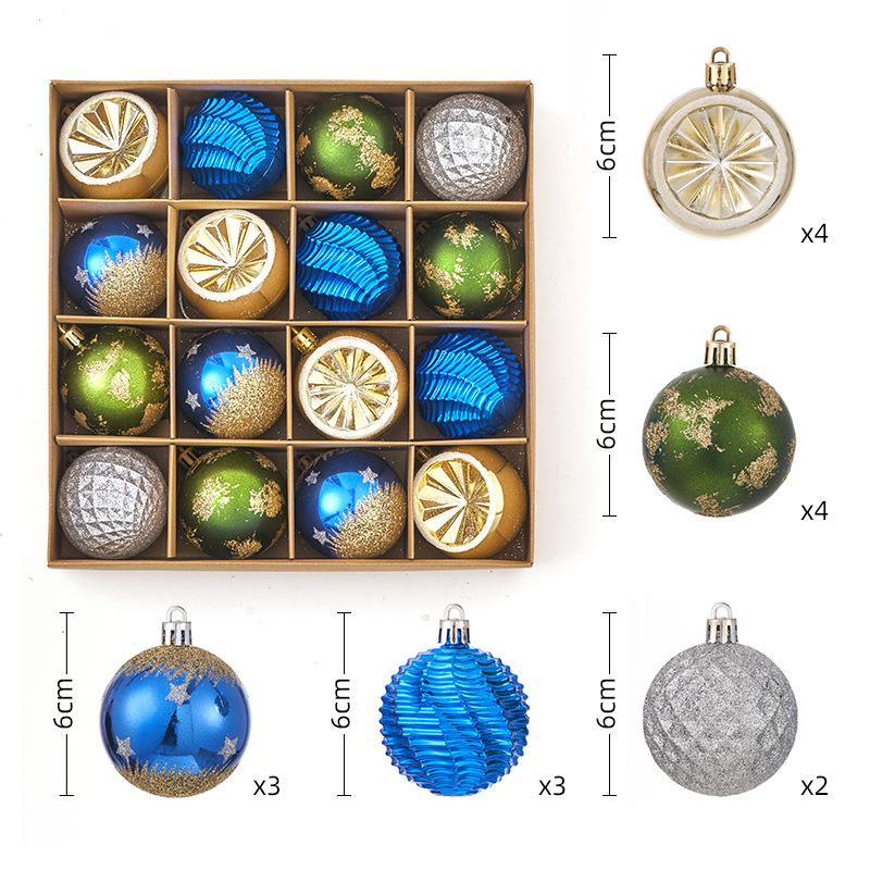 Christmas Decorations 44 Sets Electroplating Painted Balls New Christmas Balls Christmas Tree Pendants Christmas Balls