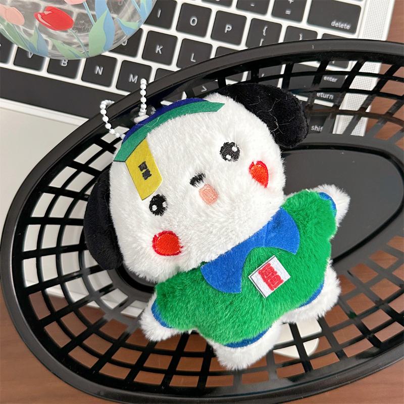 

Cute Cartoon Squeaking Bear Funny Zombie Plush Keychain Pendant Creative Small Doll Backpack Decorative Ornaments Couple Gifts