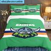Canberra Logo 3pcs Bedding Set,Including 1pc Duvet Cover And 2pcs Pillowcases Perfect Gift for Christmas,Ideal for Bedroom, Dormitory