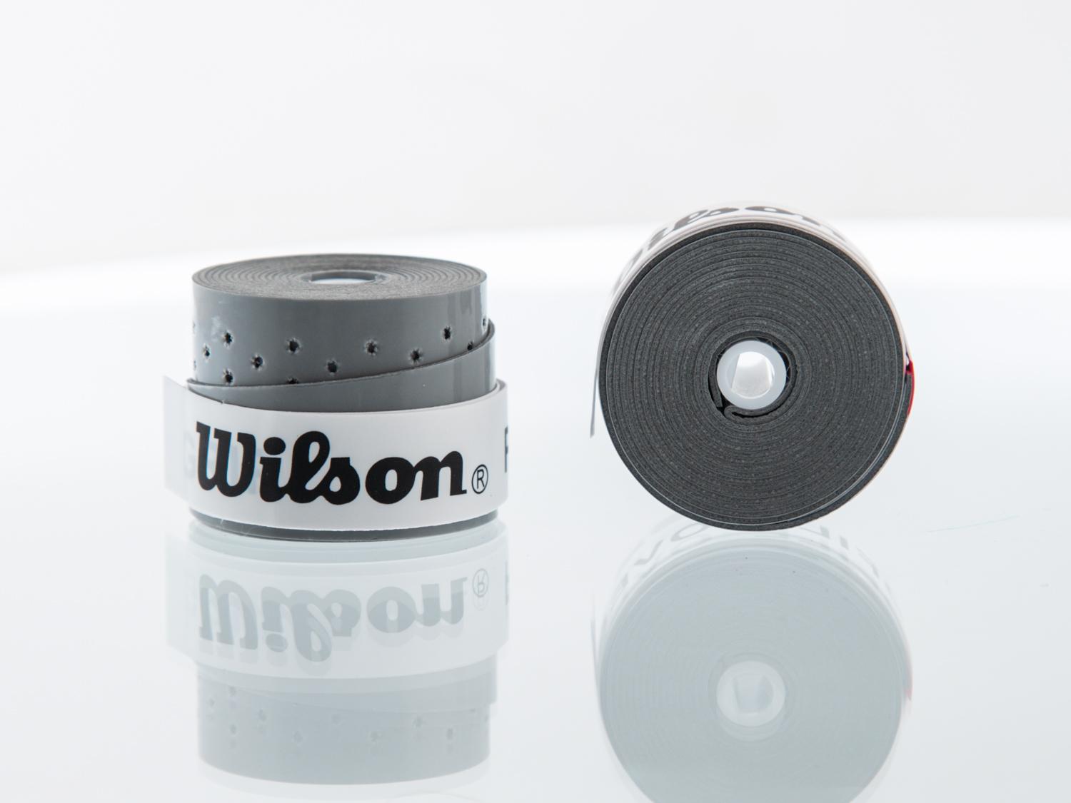 Wilson Overgrip Adhésif Perforé Poignée de Tennis gris