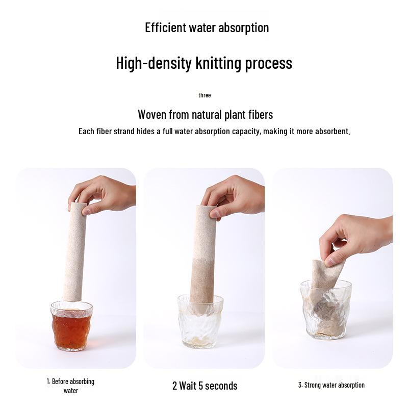 Plant Fiber Loofah Dish Cloth - Absorbent, Easy-Clean, Thick Scouring Pad for Kitchen.