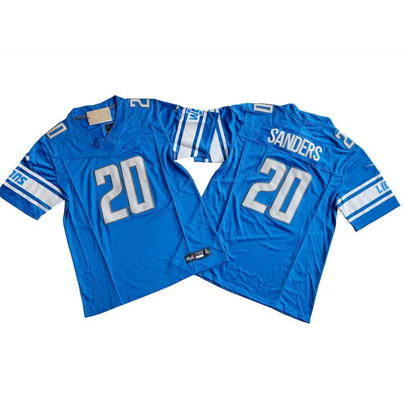 Mens American Football Jersey With Embroidered Number 14 Lion Team Design Cotton Blend Unisex Sportswear Training Game