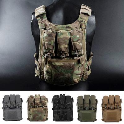 1Pc V5 FCPC Sport Vest Back Panel Zipper On Backplate Airsoft Vest Expansion Bag Triple Pouch Vest Plate Carrier Accessories