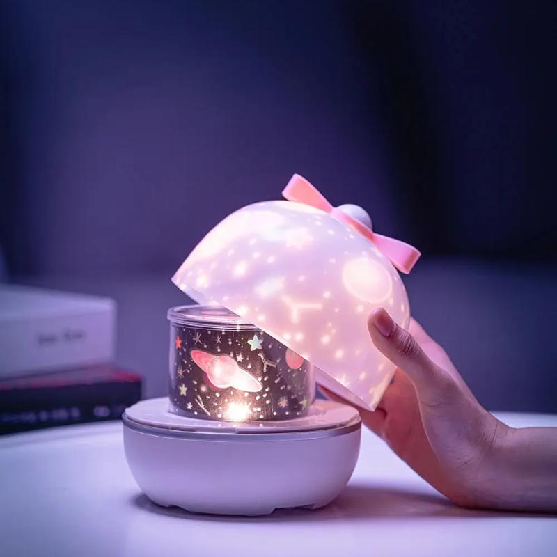 

Проекционный светильник звездного неба с Bluetooth, ночник двойного назначения для детей, креативный подарок на день рождения и Рождество 6 light sheets