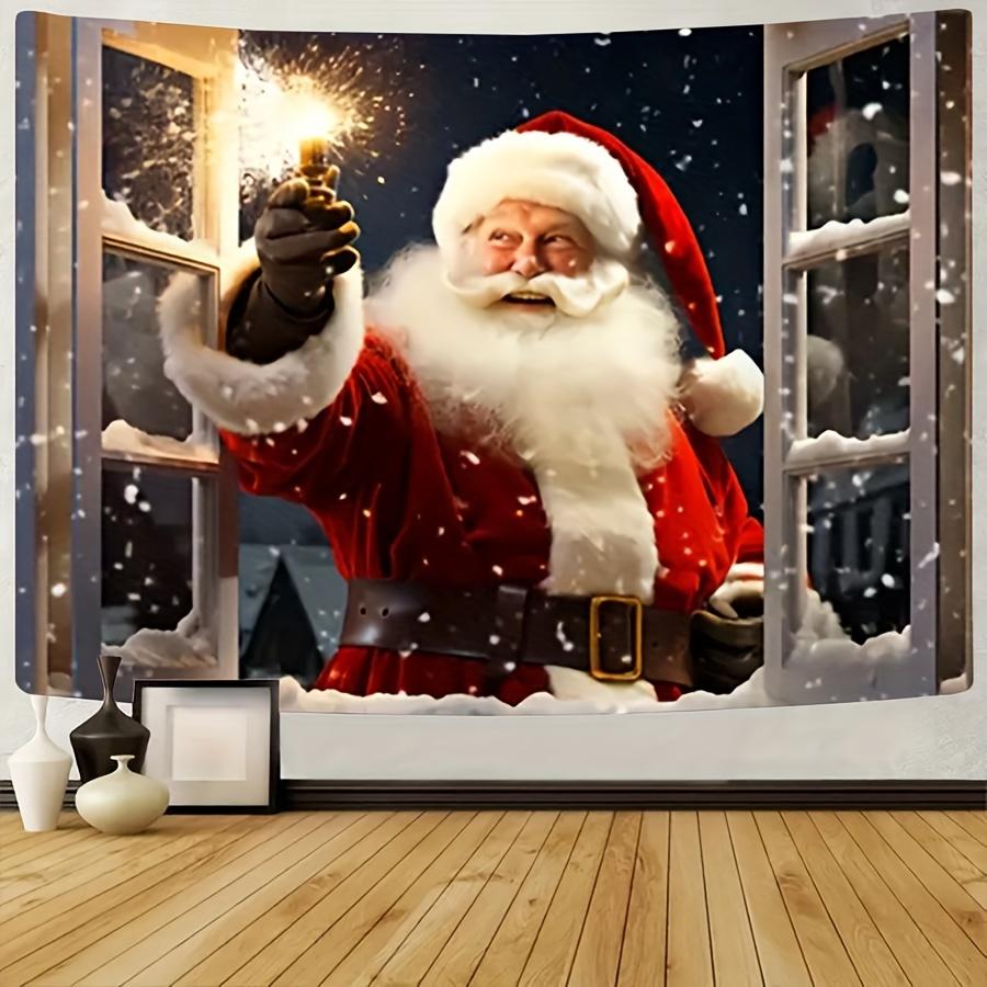 

Голубое небо и заснеженный кедровый лес, настенный гобелен, рождественское настенное украшение, настенное украшение в виде дерева, великолепная рождественская елка, камин, подарки 230x180cm