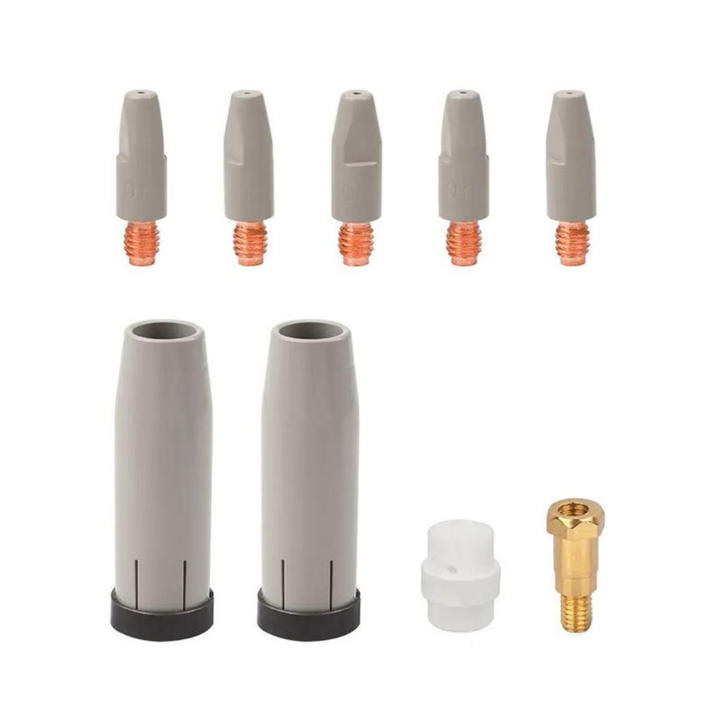 9pcs Conductive Nozzle Rods High Efficiency & Durability Conductive Nozzles Set Simple Installs for 24KD Welding Guns