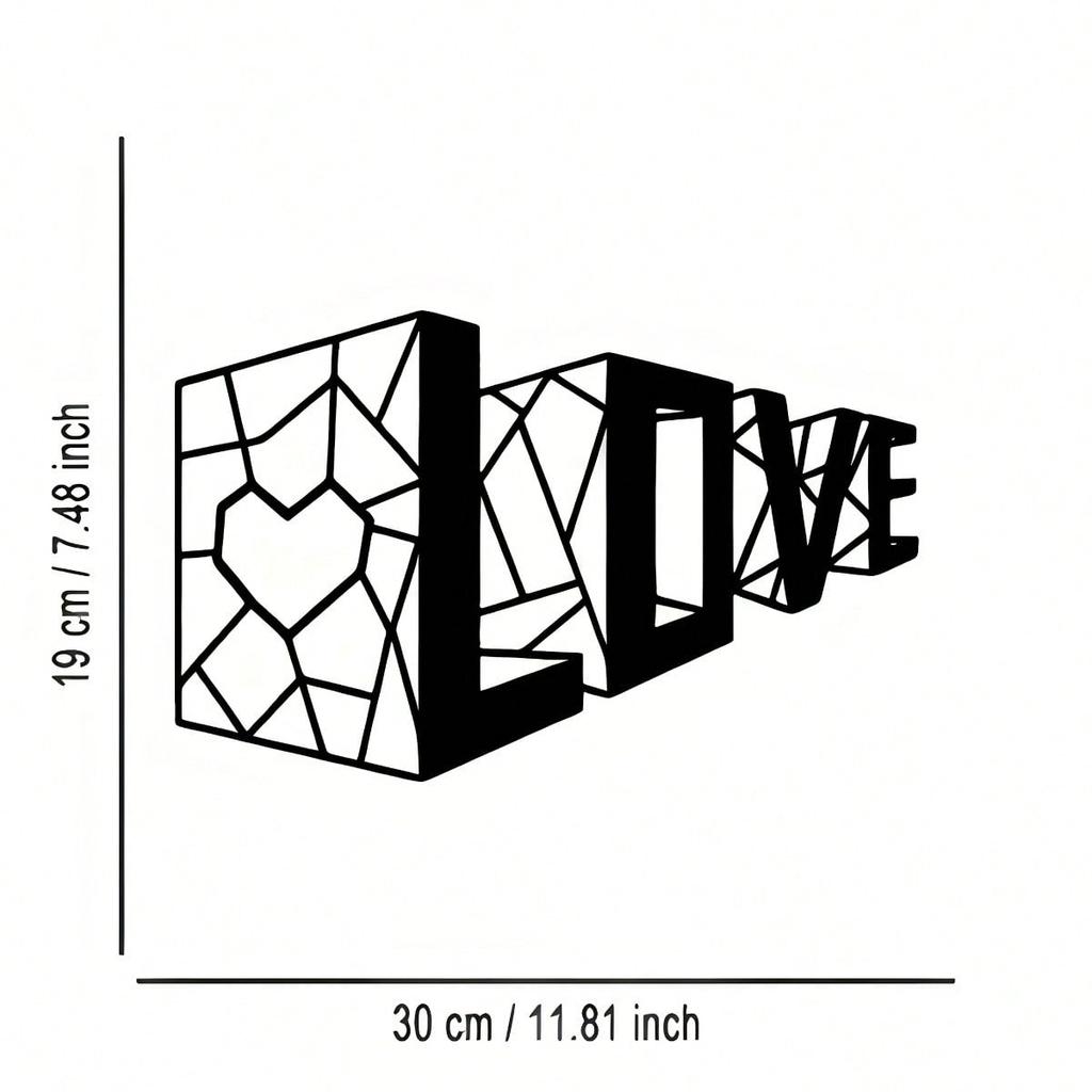 Iron Love Wall Art Metal Plaque Romantic Gift Home Decor Valentine