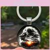 Lion Pattern Pendant Keychain With Silver Zinc Alloy For Gift Giving
