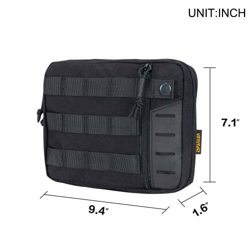 EXCELLENT ELITE SPANKER Multi-Functional Nylon Pouch, Waist Bag, Storage Pouch, Tool Bag, Small Item Organizer, Velcro Closure, Water-Repellent, for O