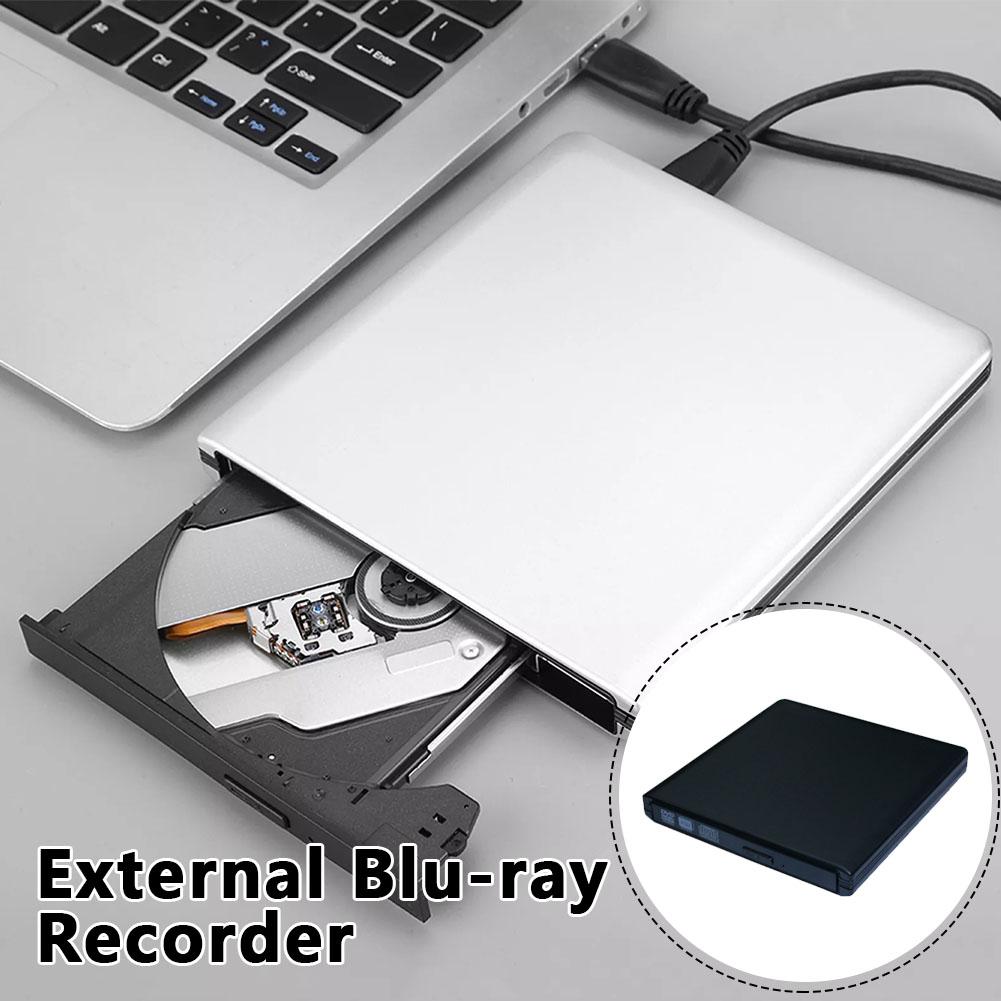 For Blu-Ray Burner USB3.0 External Optical DVD Drive Recorder BD-RE/ROM 3D Blu-Ray Players Writer Reader for Windows Laptop