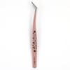 Stainless Steel False Eyelash Tweezers Anti-static High Precision Lashes Extension Tweezer Cartoon Eyelash Curler