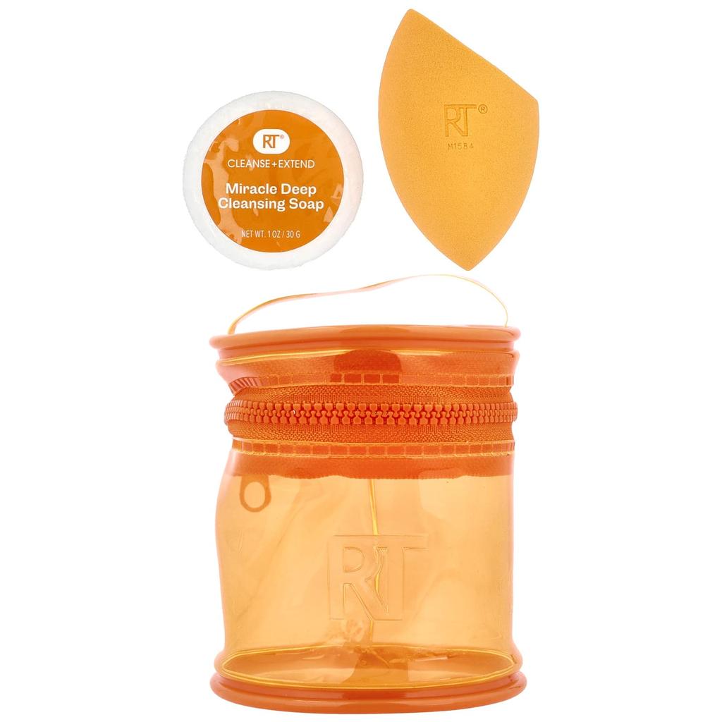 real techniques Miracle Blend + Cleanse Set, 3-piece Set