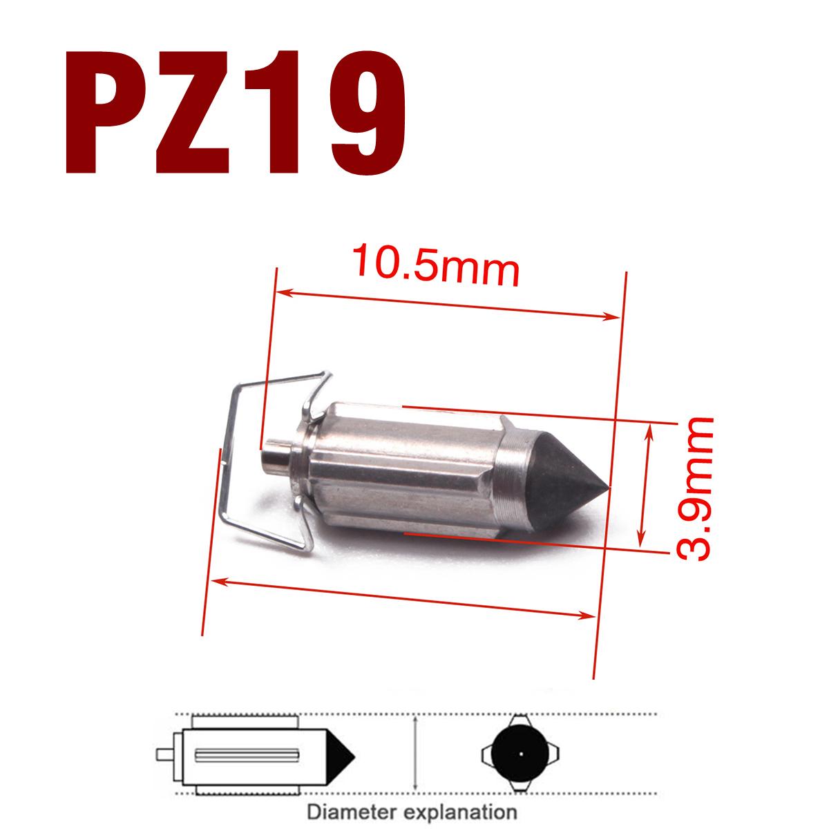 

6 Pcs Carburetor Valve Needles Repair Part For PZ16 PZ19 PZ20 PZ22 PZ26 PZ27 PZ30 CG125 GY6 50 125CC Motorcycle Parts 6pcs PZ19