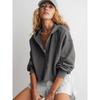 Fashionable Loose and Trendy Hooded Sweatshirt for Women In Spring and Autumn, Women's V-neck Top, Pullover Long Sleeved Shirt