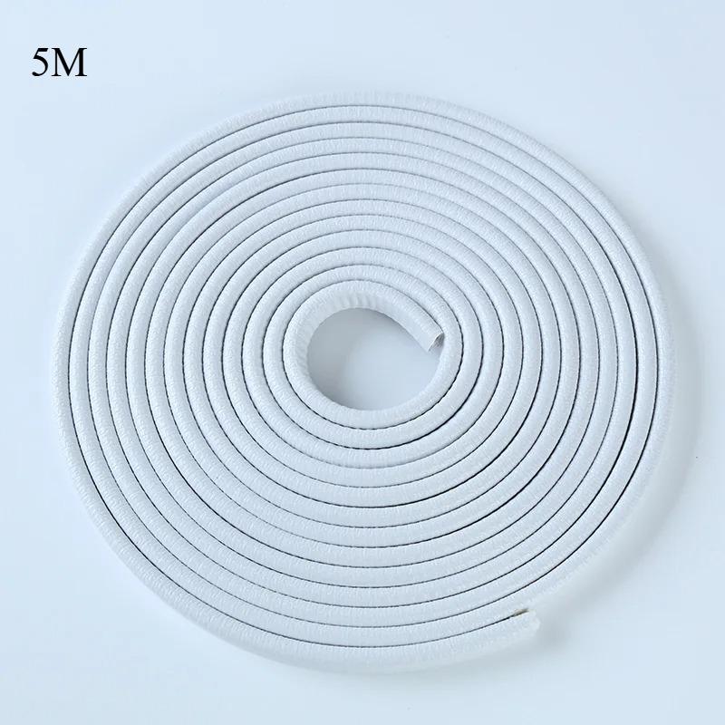 2/5M Car Door Anti Collision Strip with Steel Disc Bumper Trim Edge Scratch Protector Strip Sealing Guard Styling Car Decor