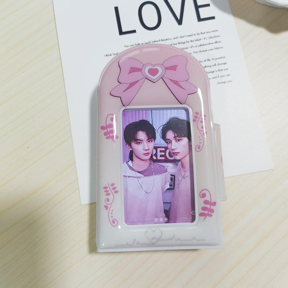 Love Bow Card Album Pink Bear Postcard Book Cute Photocard Binder