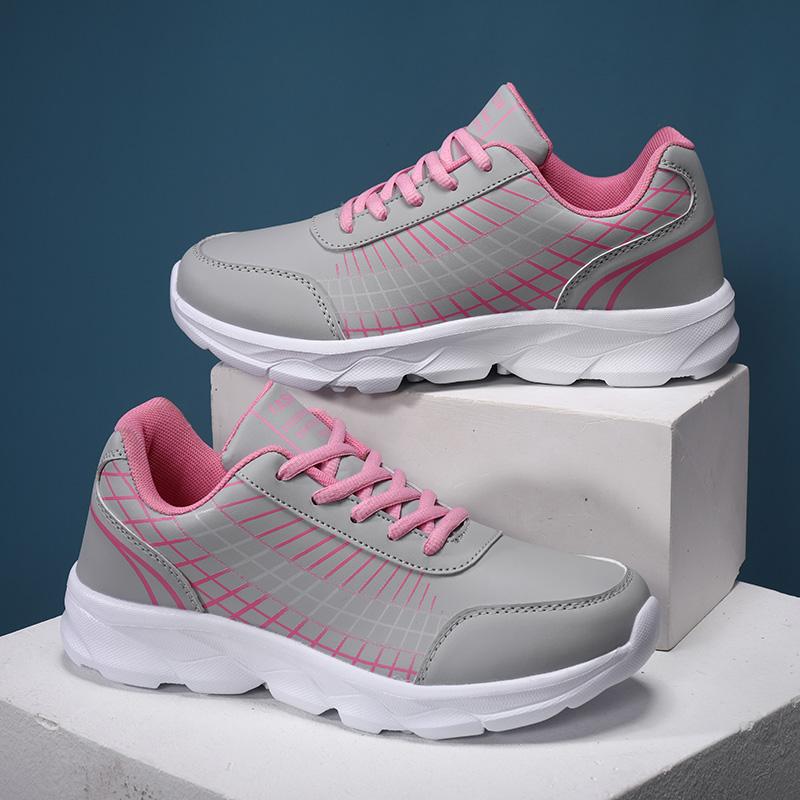 fashion 2024 New Style Breathable Comfortable Autumn Winter Leather Women's Shoes Light Running Shoes Sports Shoes Free Shipping