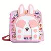Lavagna di apprendimento in feltro Illuminazione per bambini Ausilio didattico Insegnamento Bottone per vestire Educazione precoce Montessori Giocattolo per bambini Busy Book