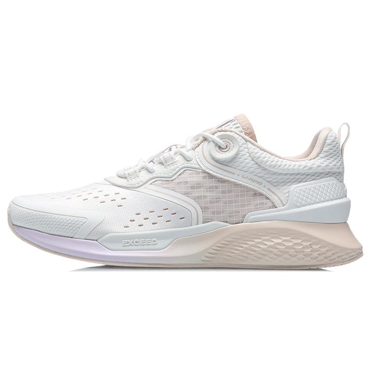 

Li Ning Slip Resistant Abrasion Resistant Low top Running Shoes Women s Mist White AGLR056-1 35.5