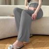 2026 Spring/Summer Maternity Ice Silk Wide-Leg Lace-Up Pants