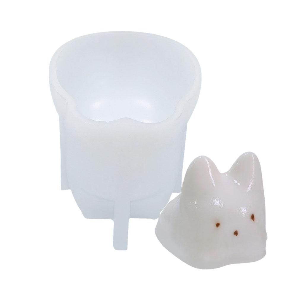 Silicone Cat Milk Pudding Mold Halloween Jelly Bowl Cake Cute Cake White Cold Ice Powder Mold Cake Decoration Accessories
