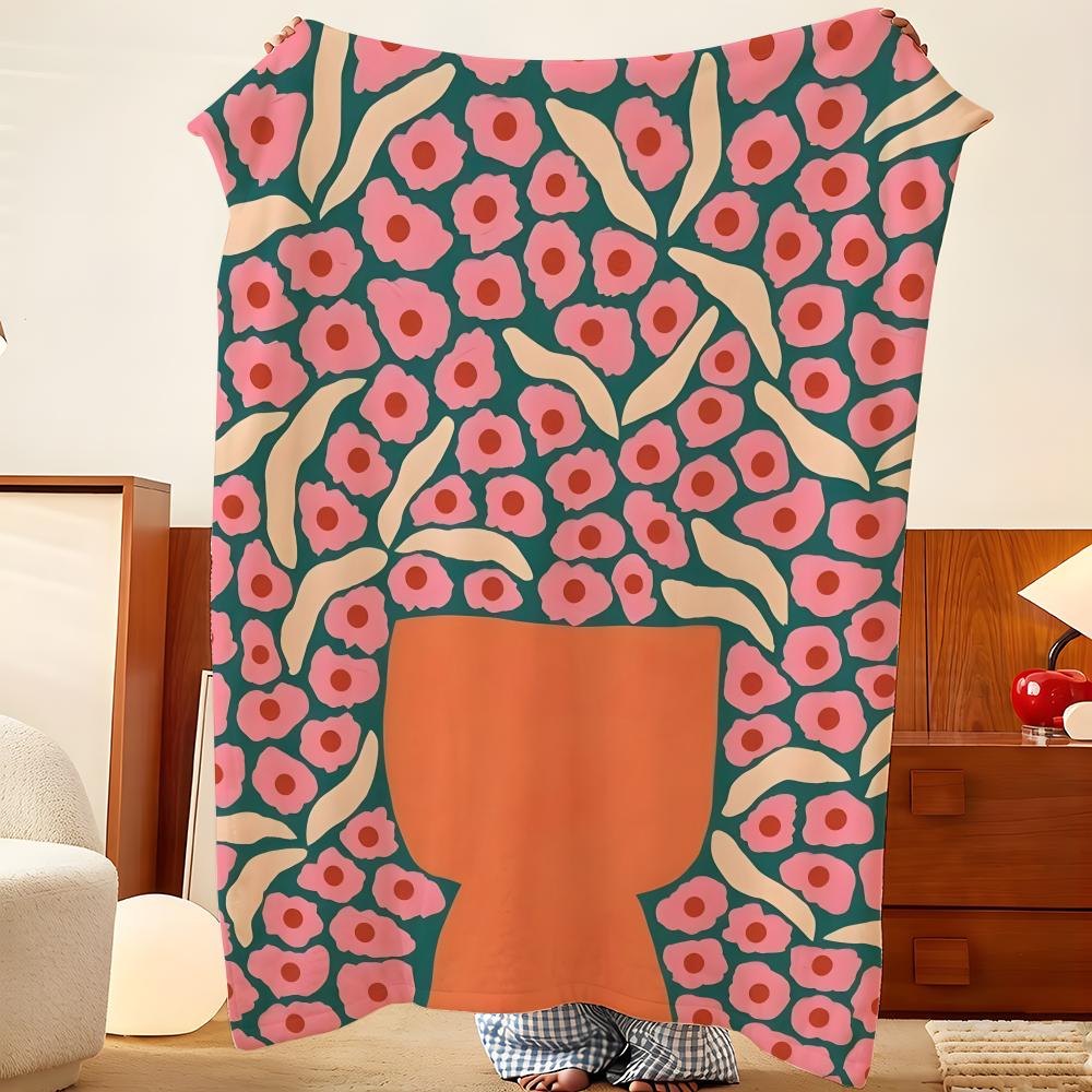 Artist L-Liv L-Lee Throw Flannel Throw Blanket, Lightweight Cozy, Durable Washable Cute Cool