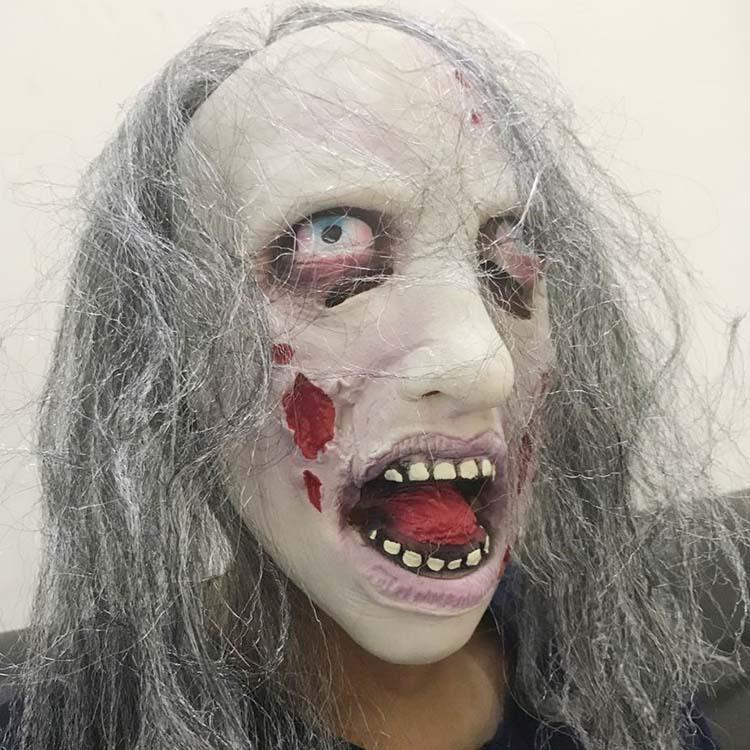 Zombie Infected Halloween Latex Mask for Parties