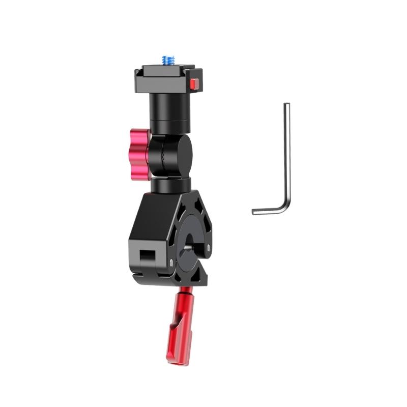 Quick Release Action Camera Handlebar Mount With 360 Adjustable Rotation Aluminum Alloy Clamp For Bikes Motorcycles