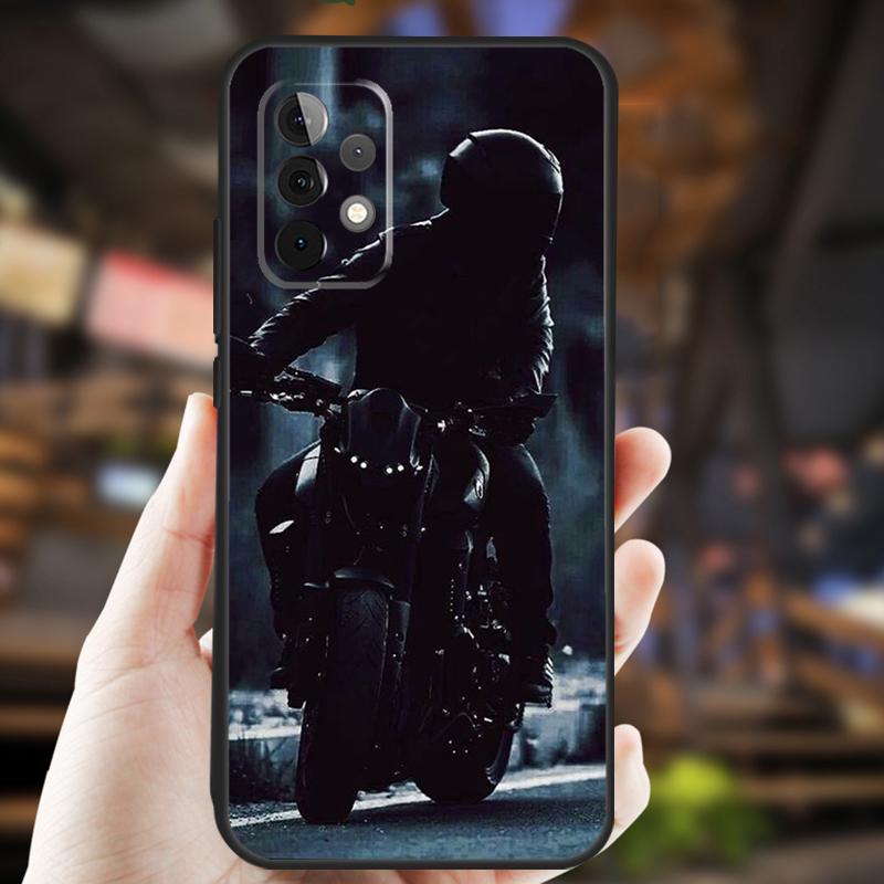 Fashion Motorcycle Man Case For Samsung Galaxy A13 A23 A33 A53 A73 A14 A34 A54 A12 A22 A32 A52 A72 A51 A71 Cover