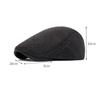 Framoverlue Herre Høst Vinter Varm Retro Beret Britisk Avisgutthelue