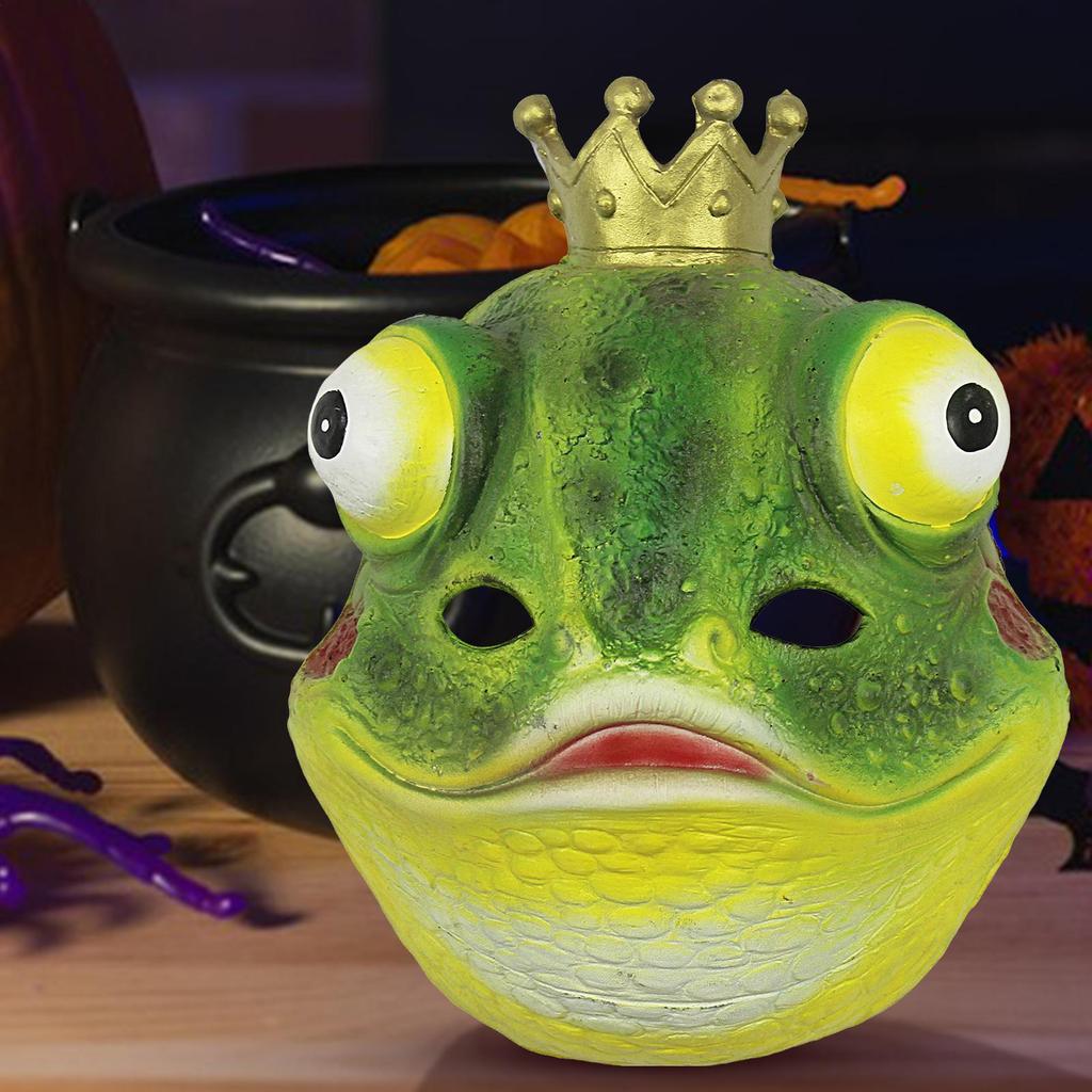Frog Cosplay Masque Halloween Masque Costume Accessory Frog Cosplay Props for Theme Photography Stage Performance Carnival Party