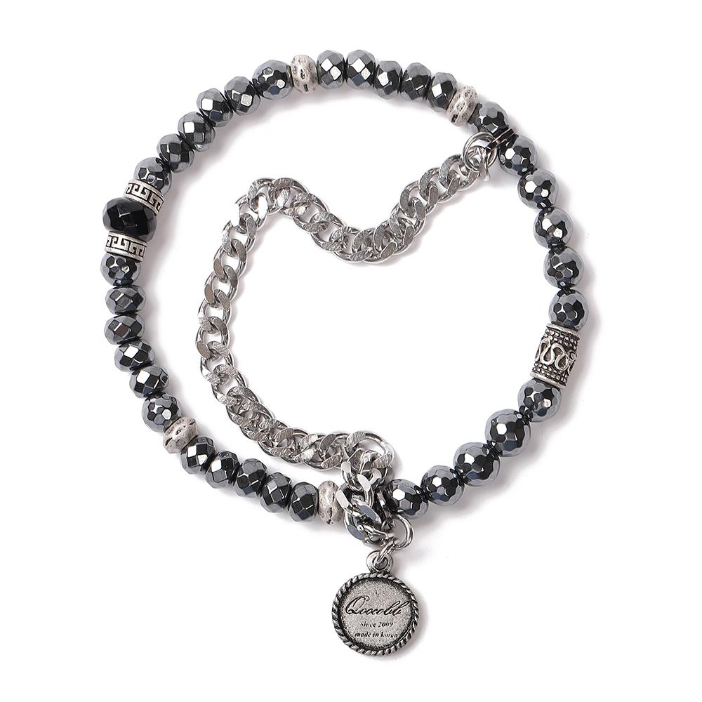 Qoocobb Hematite Chain Gemstone Bracelet Gemstone Chain-05